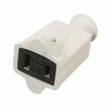 American Imaginations 15 AMP Unique Beige 2 Wire Connector Plastic AI-36916